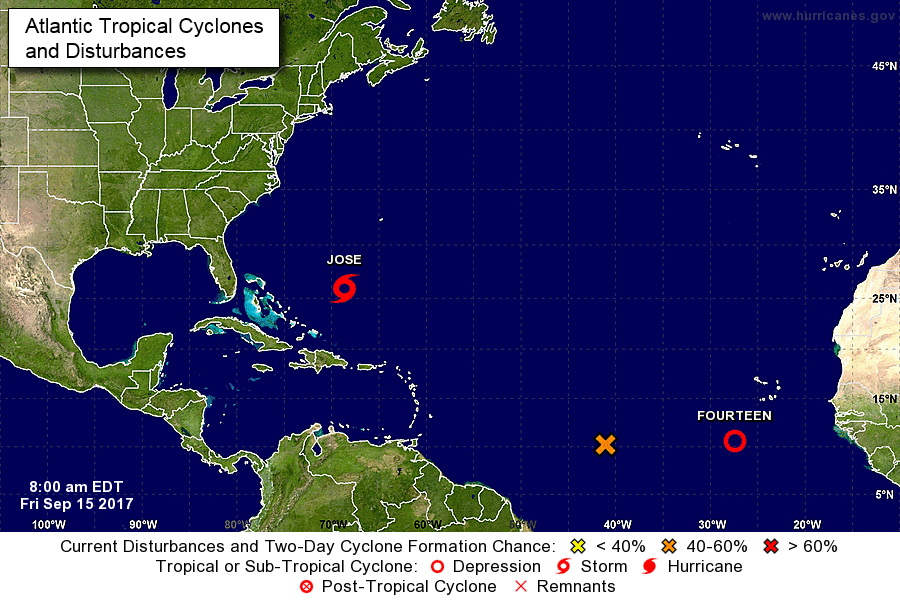 NHC monitoring two disturbances in eastern Atlantic