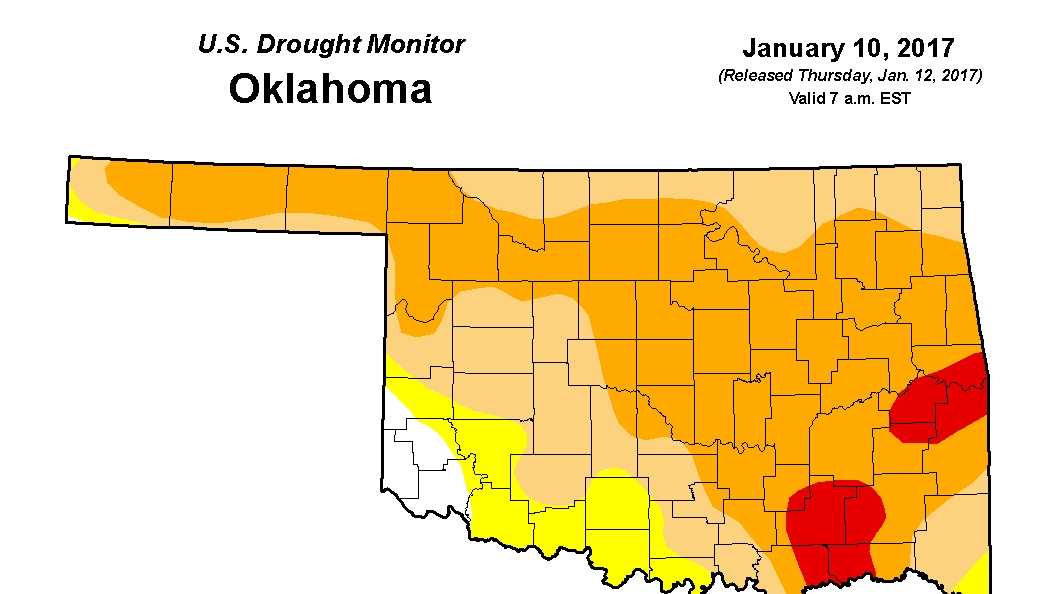 Monthbymonth Drought changes across Oklahoma
