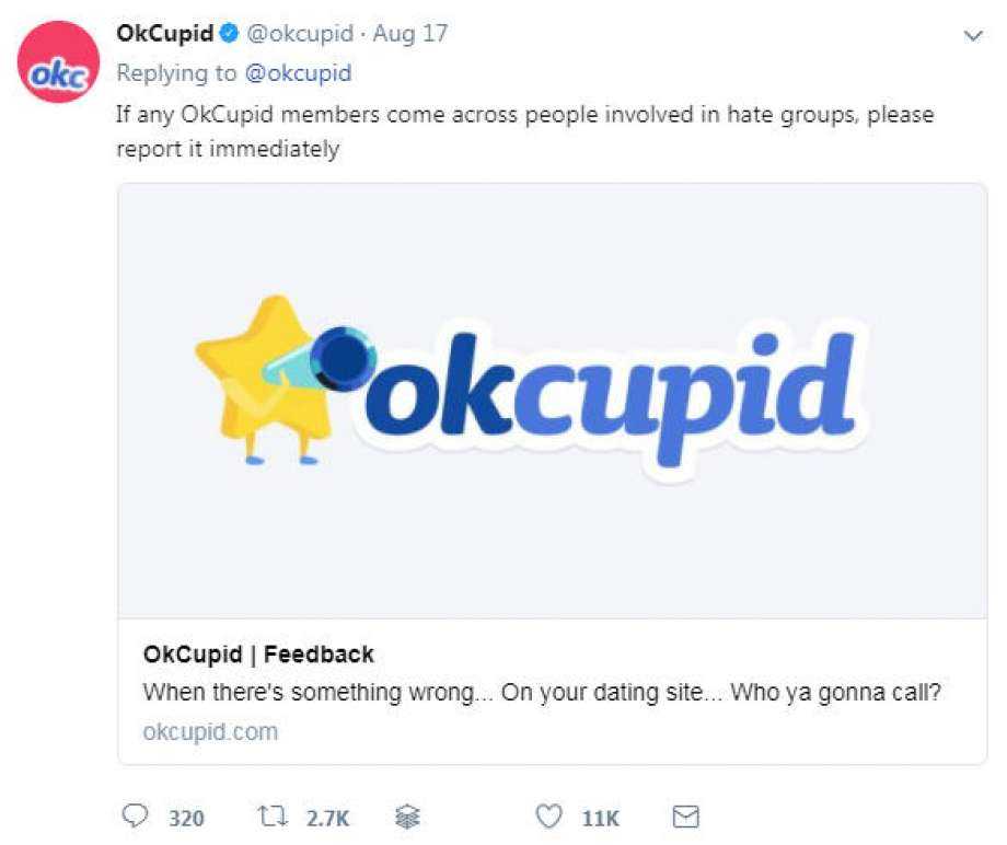 Dating apps are banning white supremacists