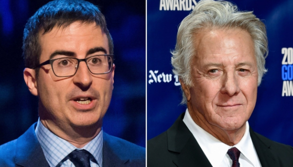 John Oliver grills Dustin Hoffman about sexual harassment allegations