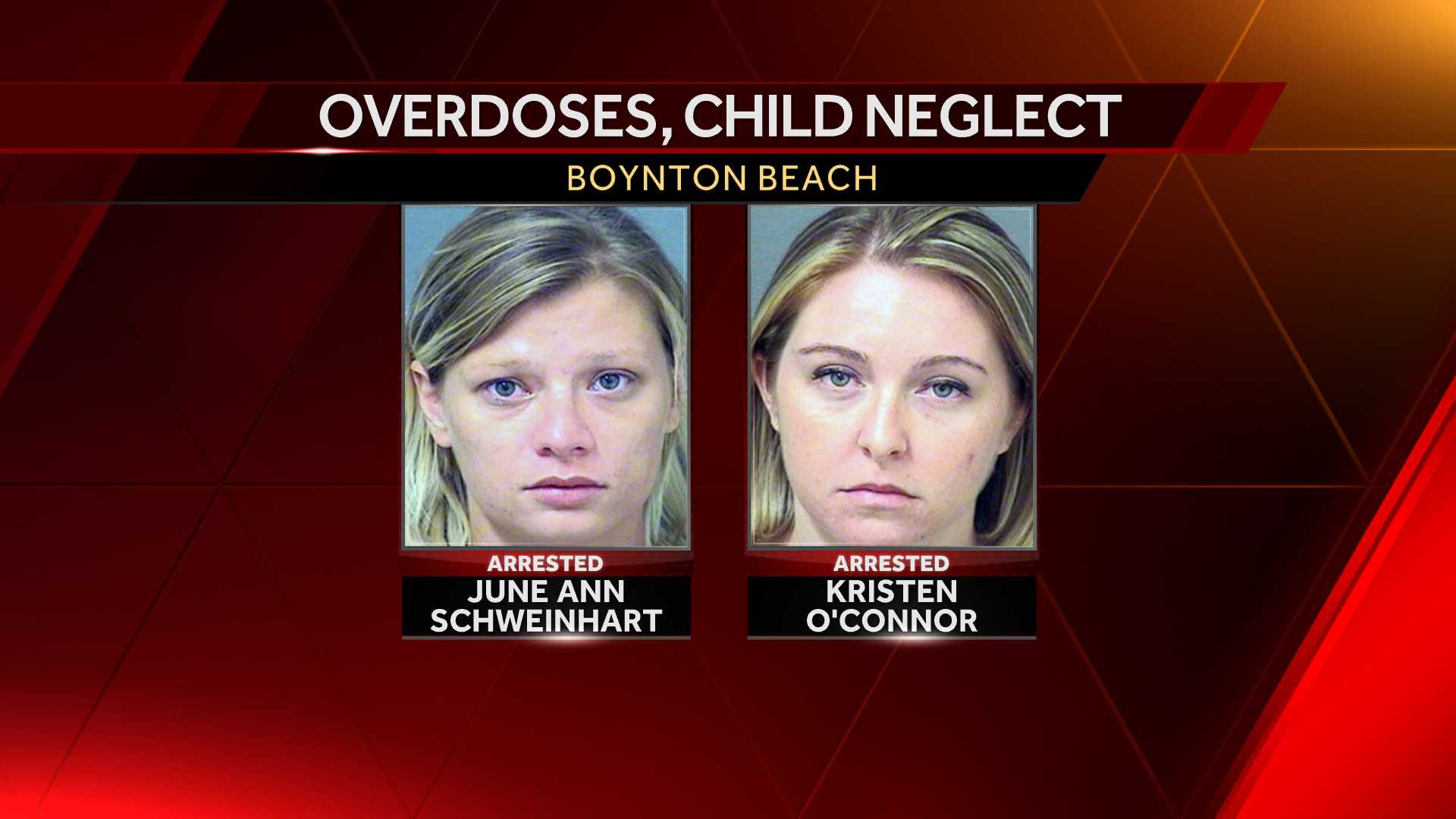 Infants in back seat as moms overdose and pass out, cops say