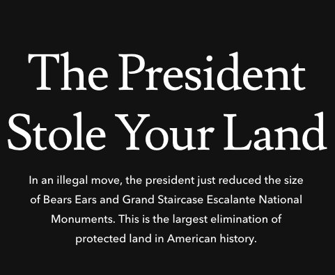 Patagonia strikes back at President's decision to shrink Utah monuments