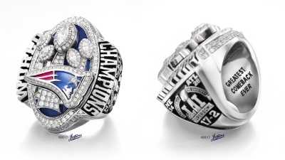 Here's what the New England Patriots 2017 Super Bowl Championship ring looks like