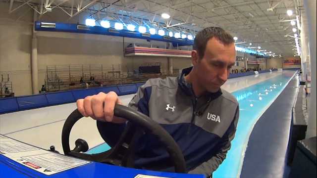 This man is going to the Winter Olympics — for the ice