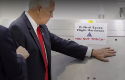 Pence, Rubio join in on joke after vice president caught touching NASA item
