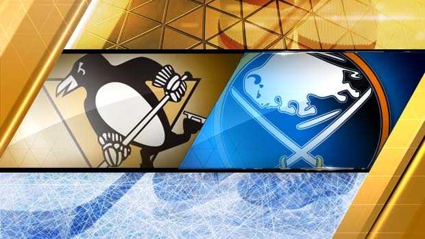 Jarry makes 34 saves for 1st shutout, Pens beat Sabres 4-0