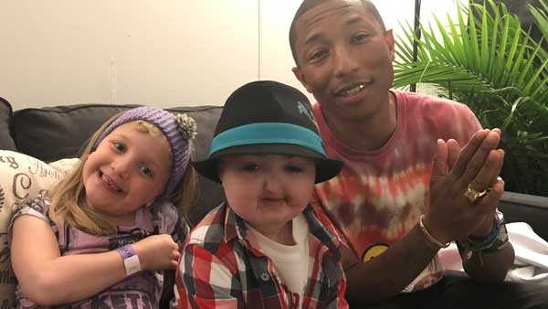 Pharrell Williams makes dream come true for Cincinnati boy battling rare cancer - WLWT Cincinnati