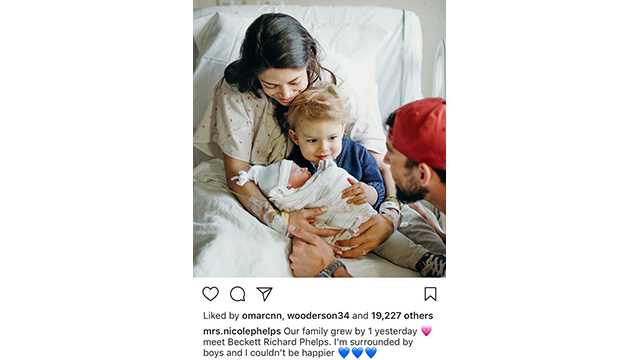 Michael Phelps and wife Nicole welcome second child