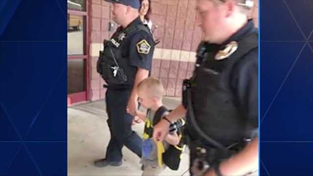 A promise fulfilled: Cops escort boy to first day of school after father's death in California, Pa.
