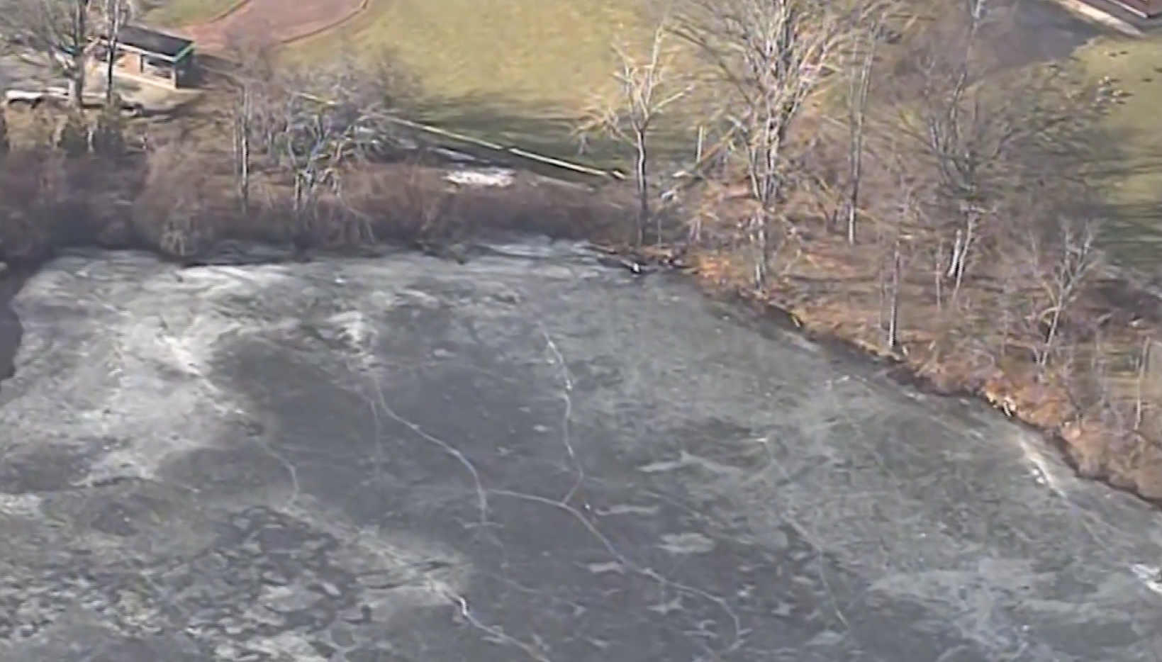 Friends pull 7th-grader from pond after he fell through thin ice