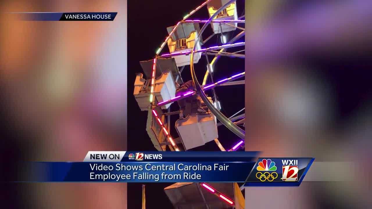 Startling video shows worker falling from Ferris wheel