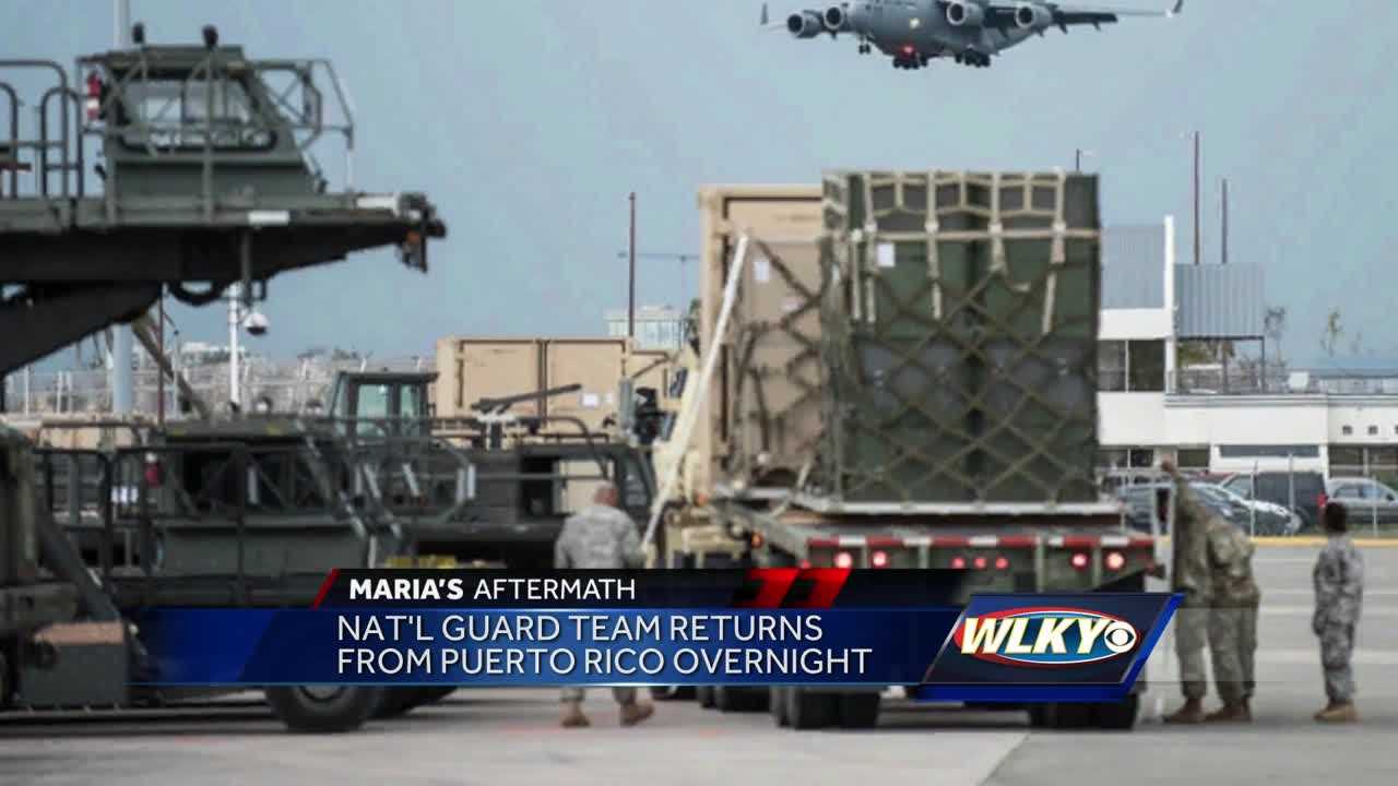 KY Air National Guard 123rd Contingency Response Group returns to Louisville
