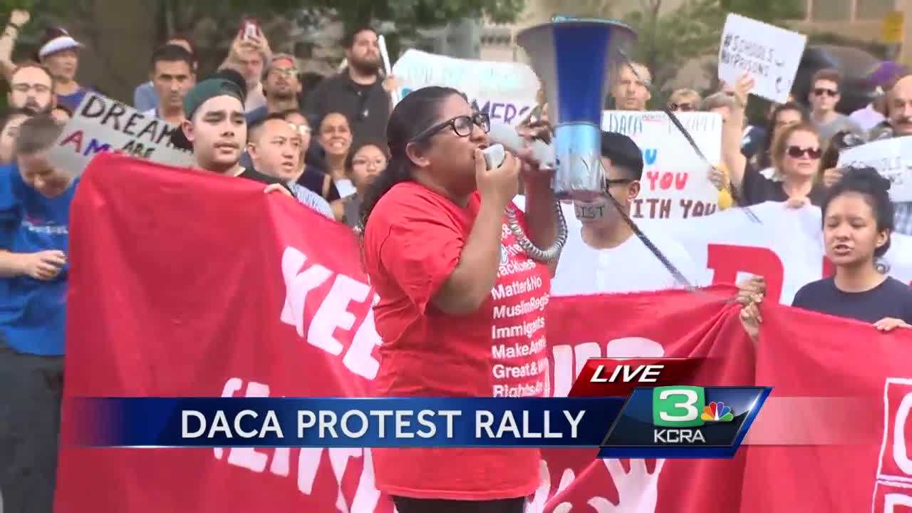 Hundreds rally in support of DACA in Sacramento