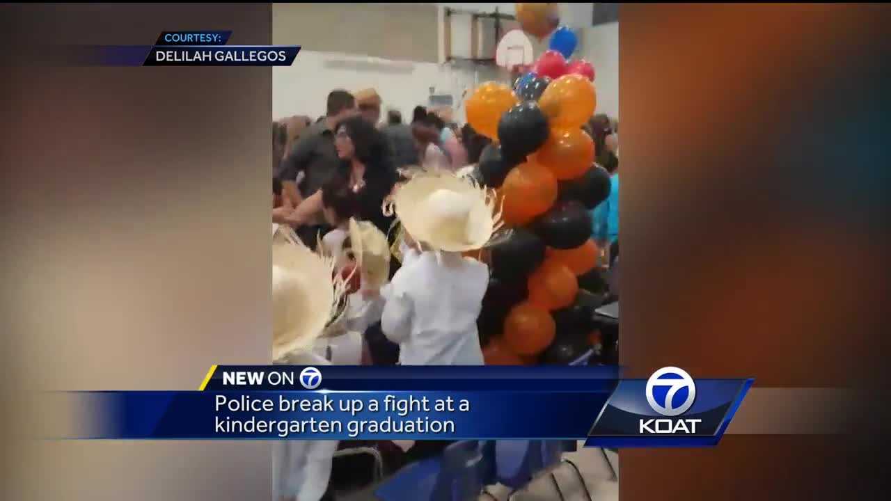 Fight breaks out at kindergarten graduation
