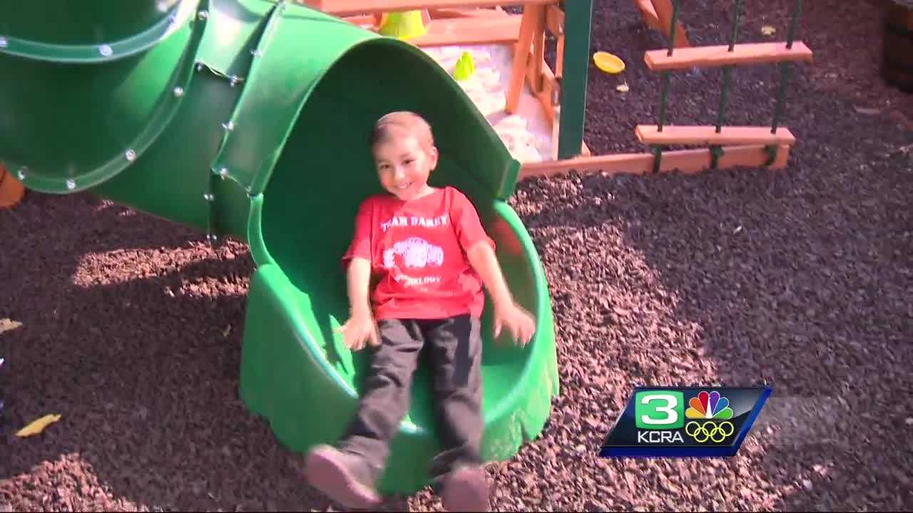 5-year-old battling leukemia gets dream playground