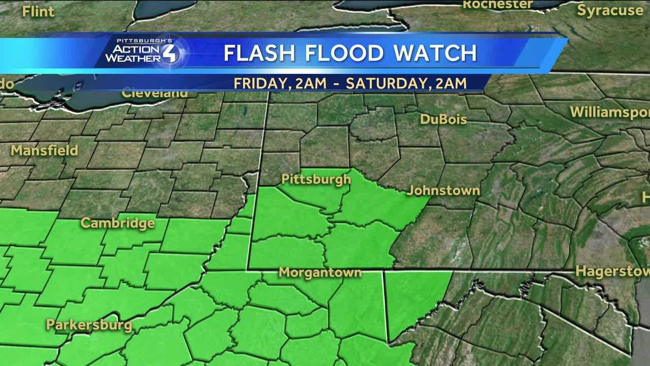 Flash Flood Watch in effect starting 2 am Friday