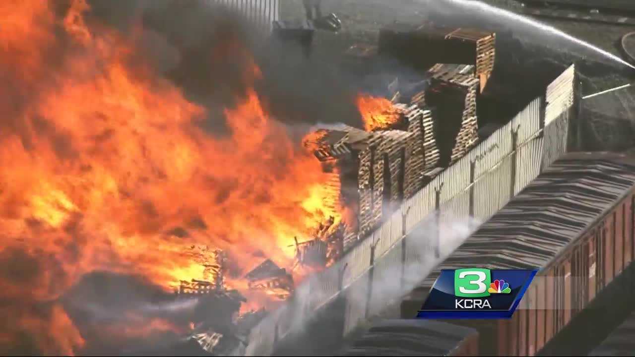 Questions remain in Stockton pallet fire