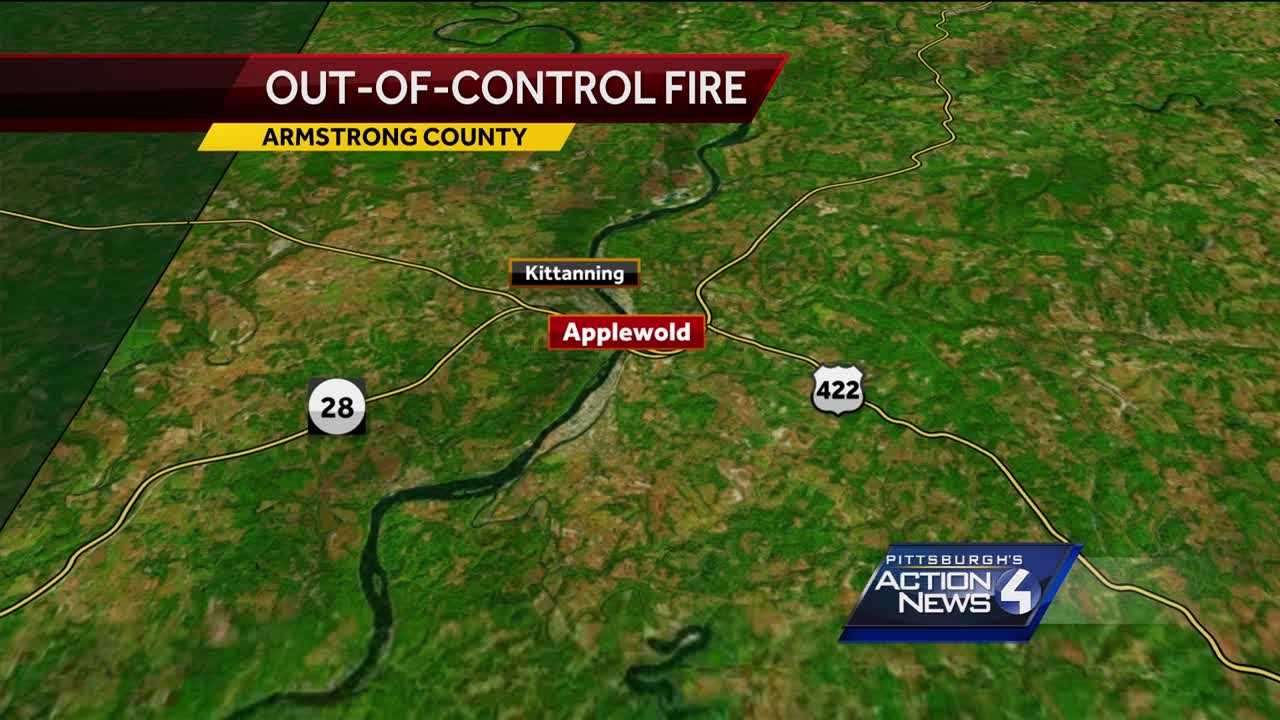 Crews battle fire in Armstrong County