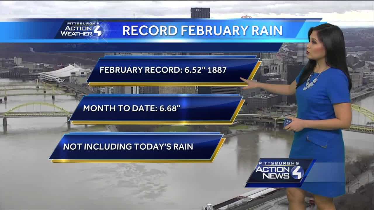 New record for rainfall in month of February set