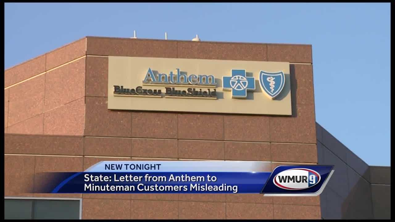 State: Letter from Anthem to Minuteman customers misleading