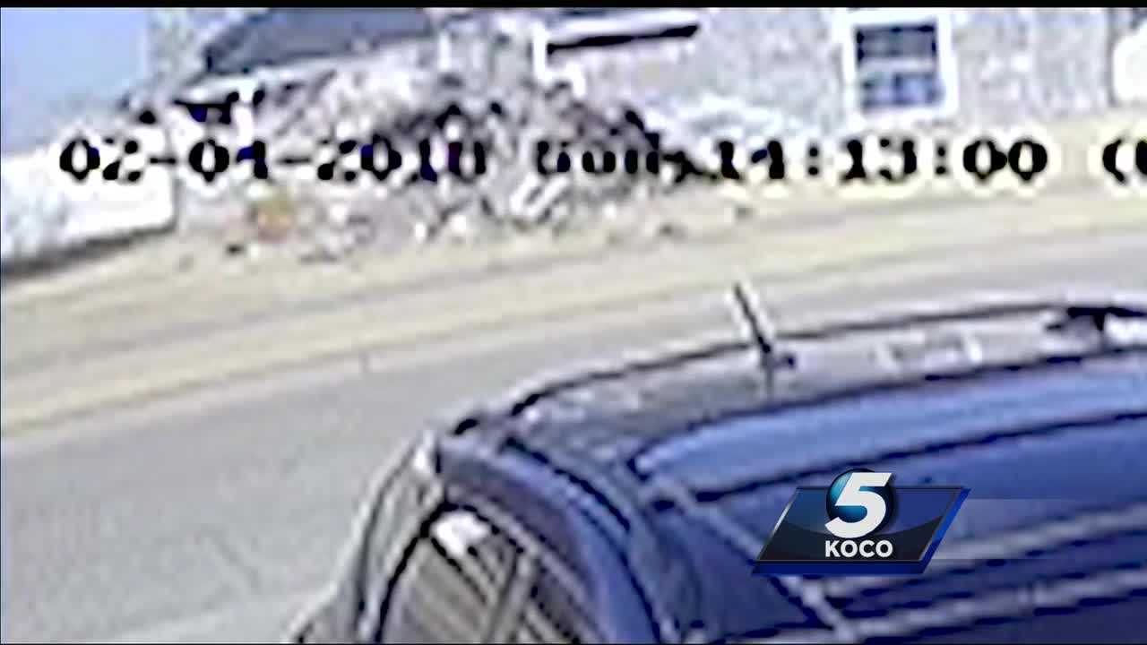Security camera catches explosive moment when car crashes through home