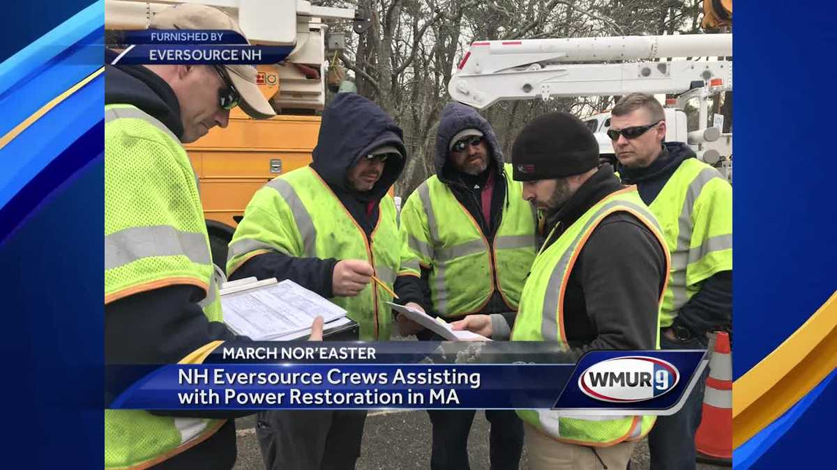 Eversource crews from New Hampshire help Massachusetts storm response