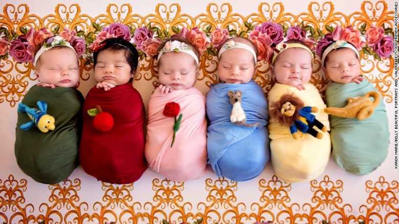 Newborns charm as teeny Disney princesses