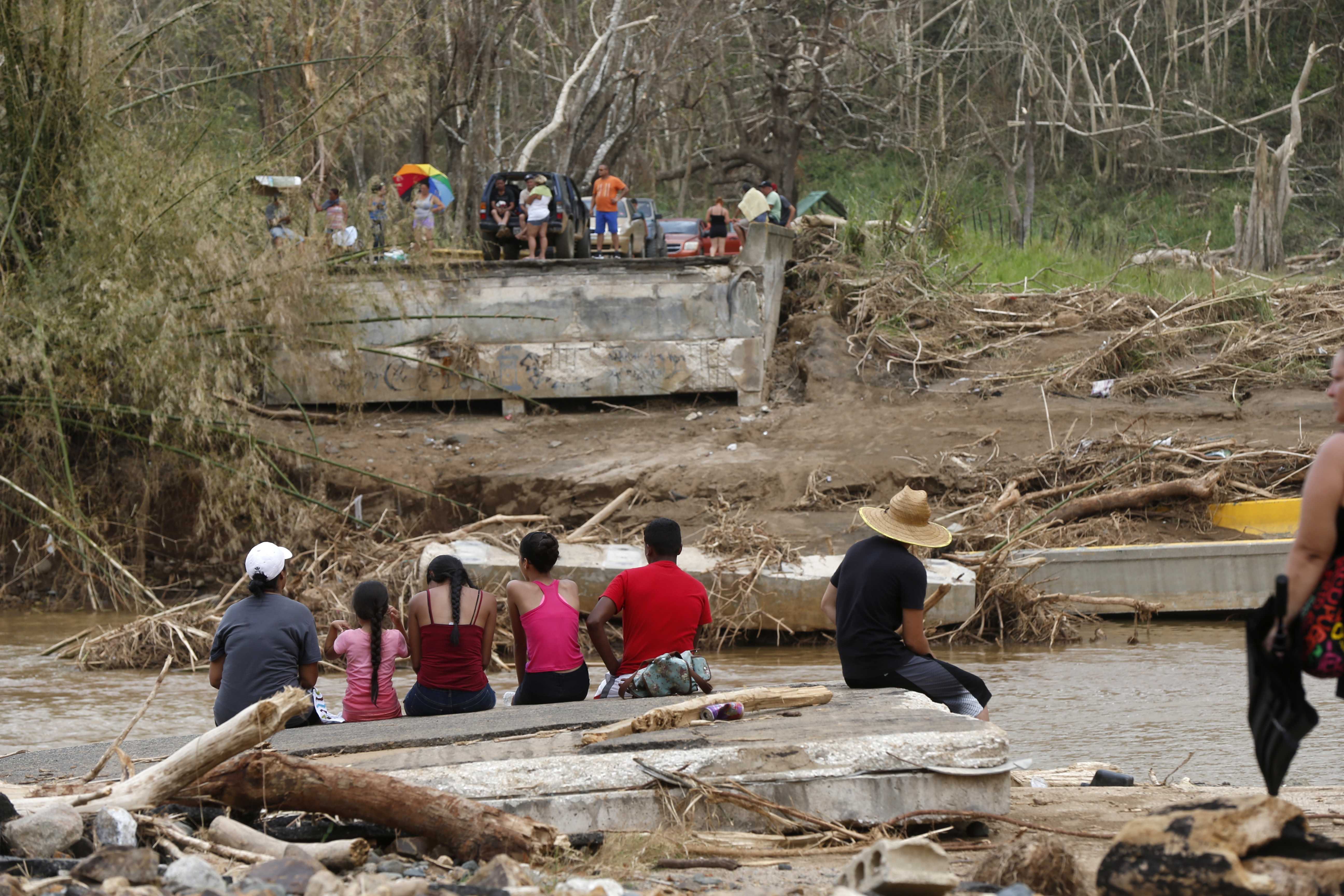 Trump says supplies streaming into storm-tossed Puerto Rico