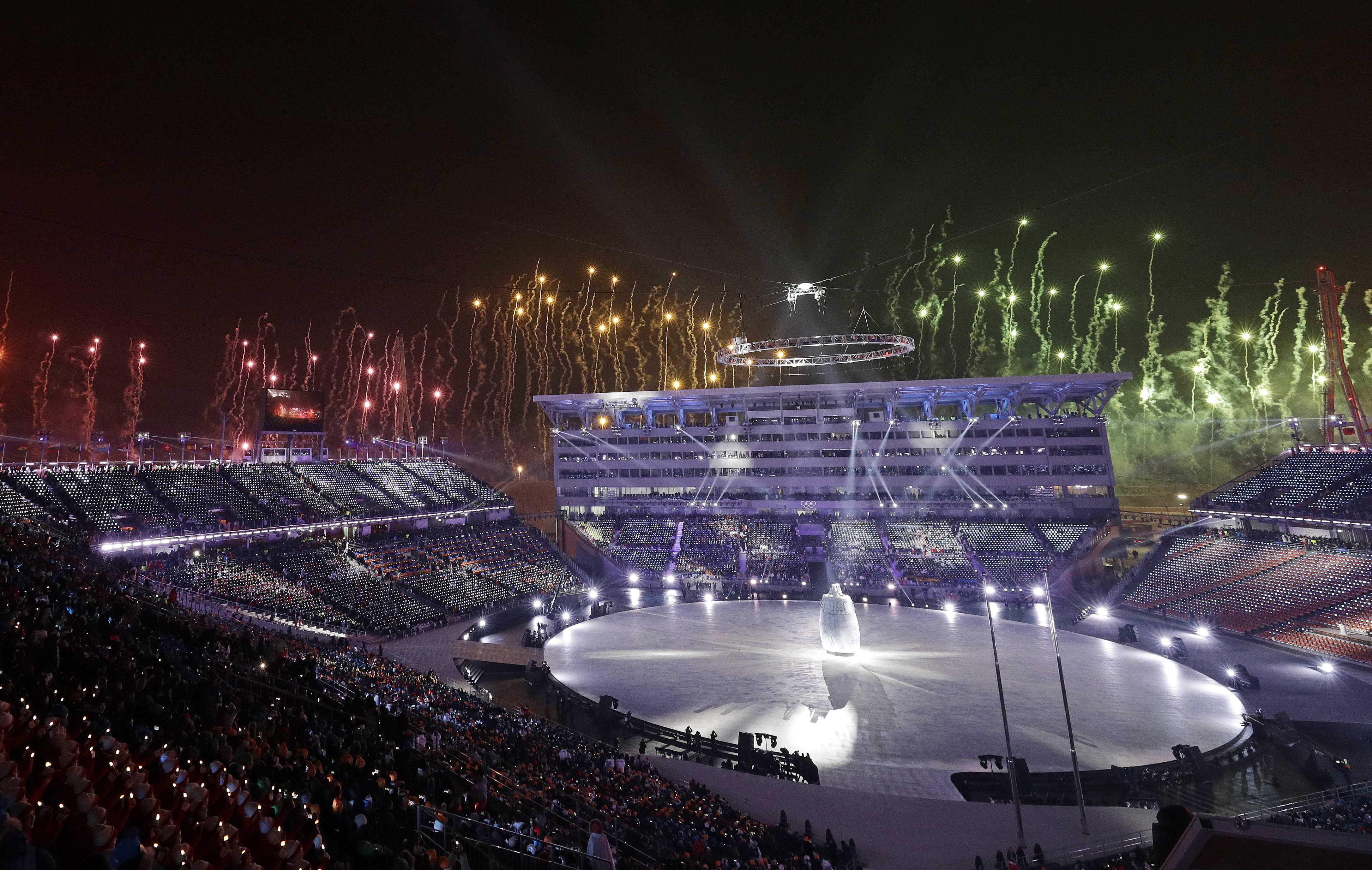 Here's why the stadium looked empty for 2018 Olympics Opening Ceremony