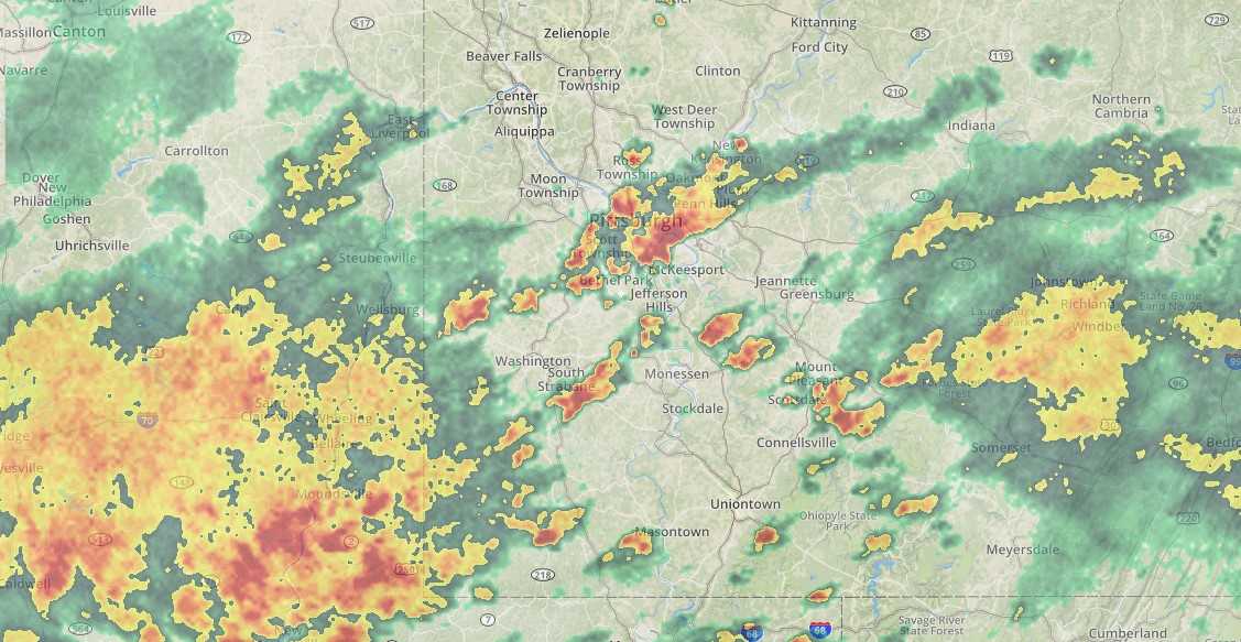Flash flood warning in effect for Allegheny, Butler and Washington counties