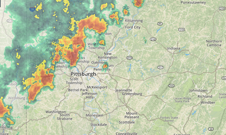 Severe storms expected to move through Western Pa. Sunday evening