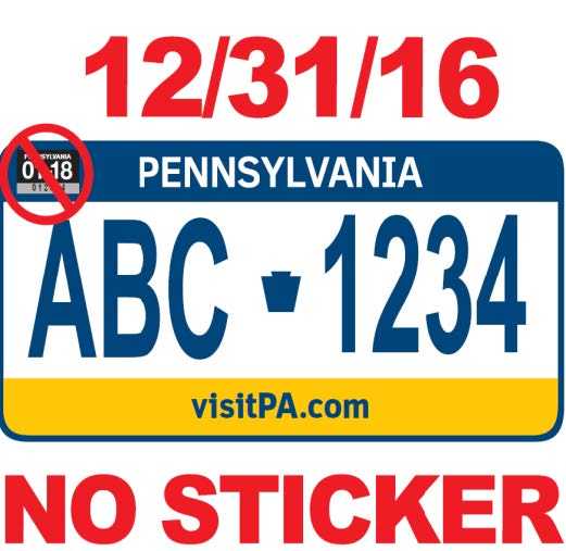 PennDOT: Drivers don't have to remove registration stickers