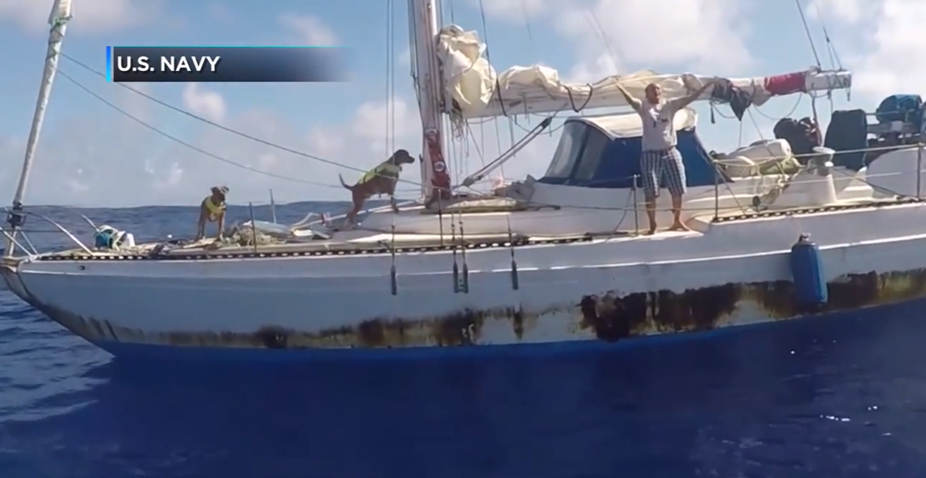 Navy rescues women and their dogs lost at sea for 5 months
