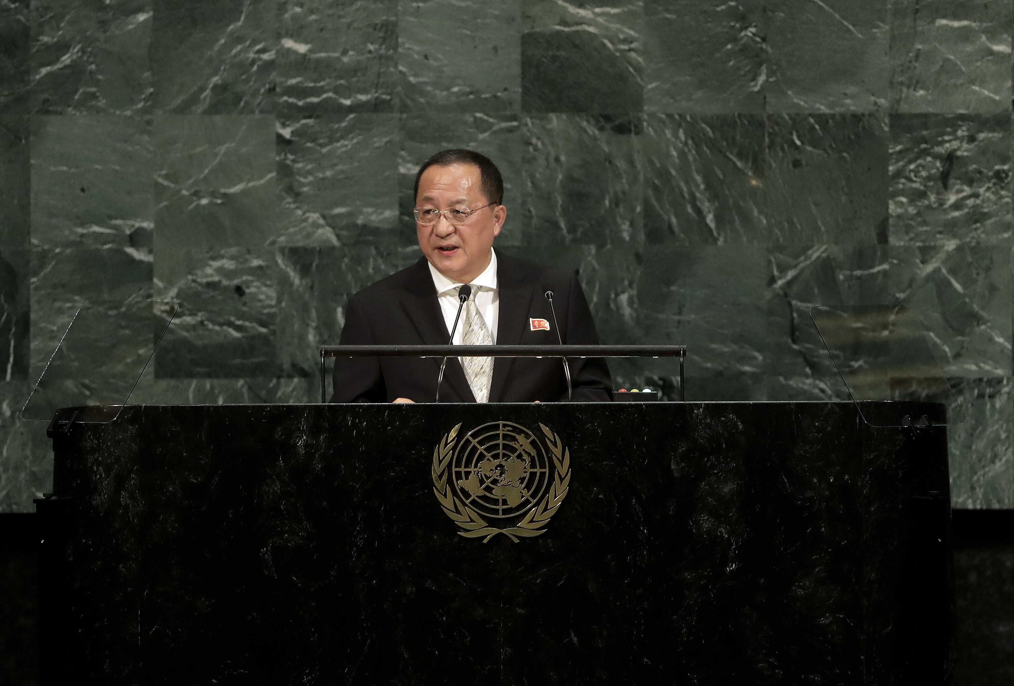 Trump tweets threat after North Korean official insults him in UN speech