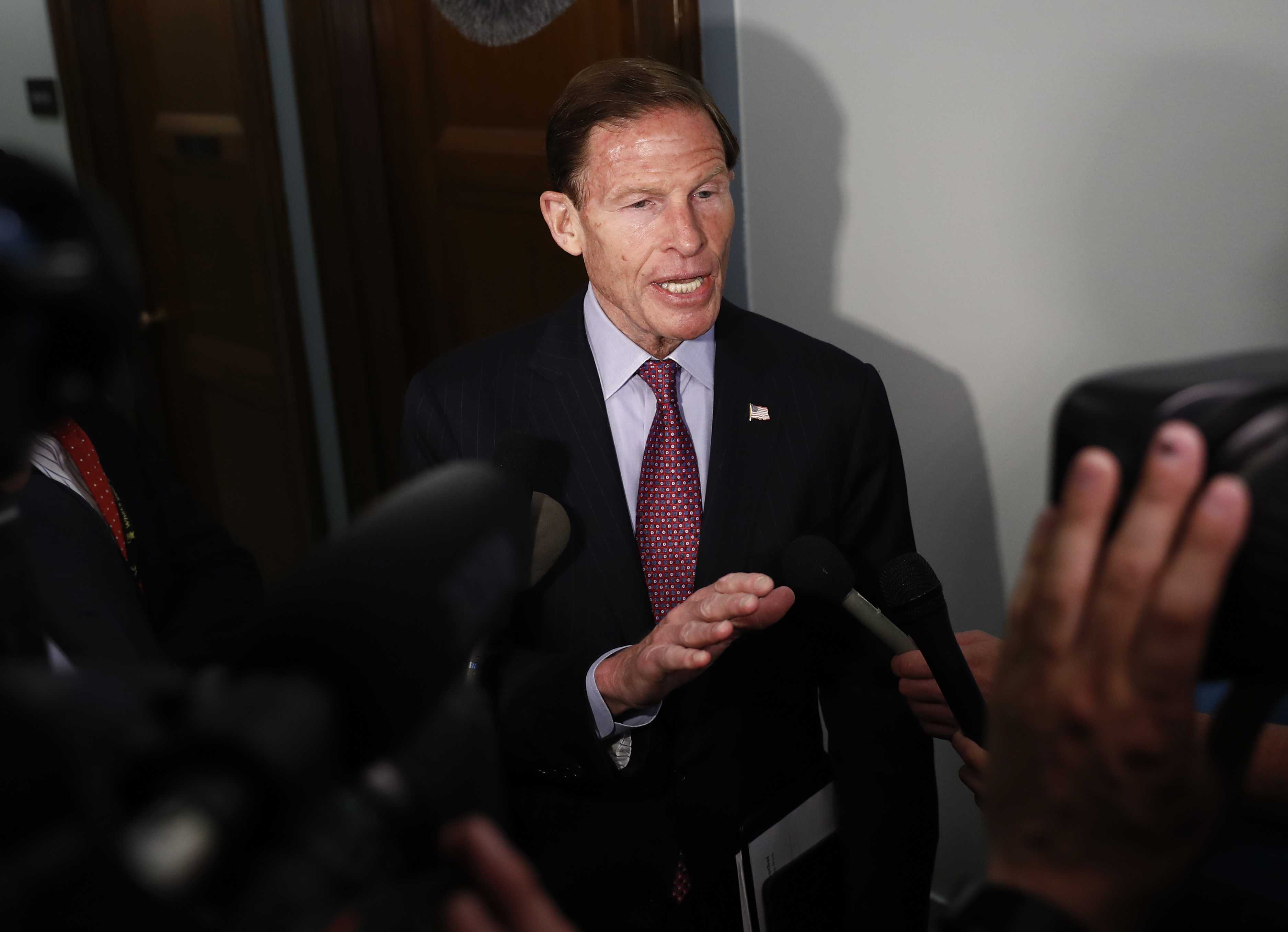 Blumenthal says Trump's bully tactics won't silence him