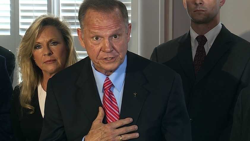 Watch live: Women, wife defend embattled Senate candidate Roy Moore