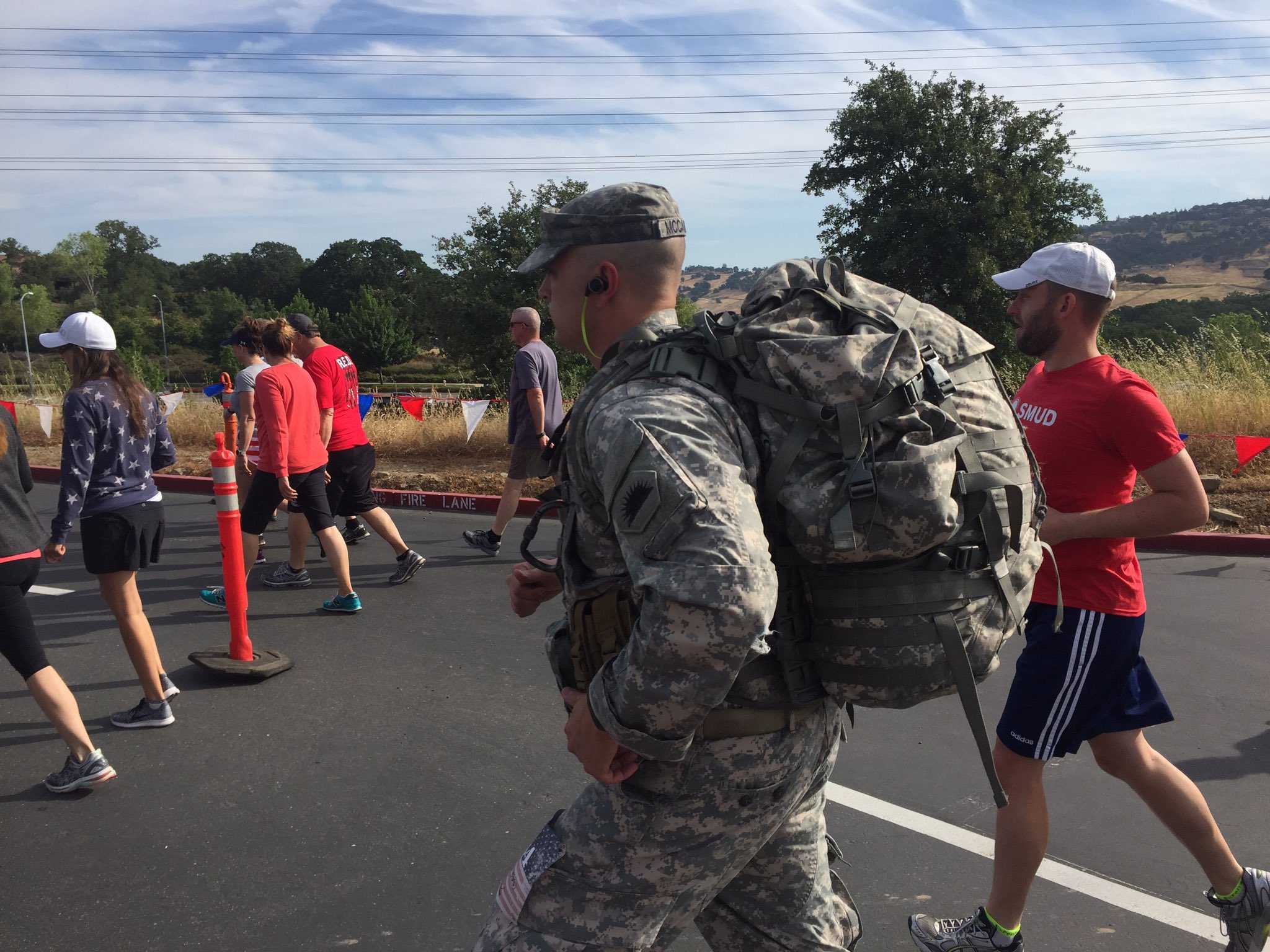 Veteran takes on Folsom Wounded Warrior run in full tactical gear