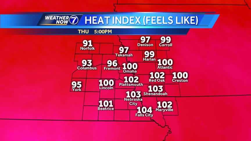 Uncomfortable heat, humidity, and gusty winds for the end of the week