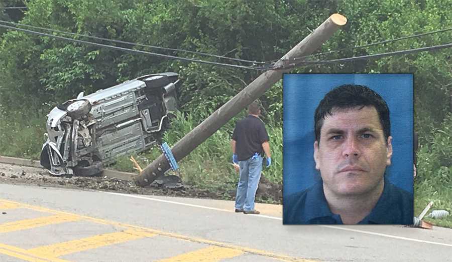 Chase ends in crash in Ross Township; man allegedly steals mother's car, tries to run over police