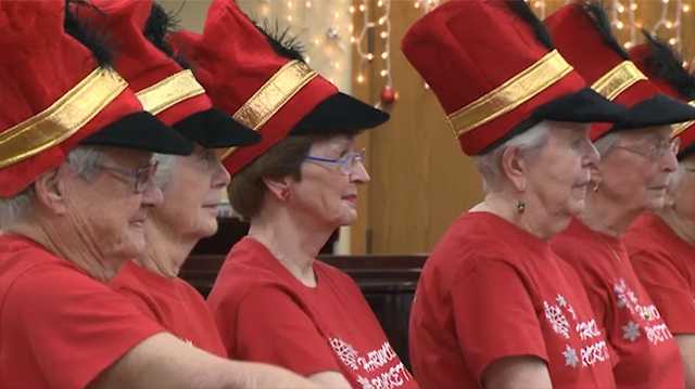Senior ‘Rockettes’ perform for holidays