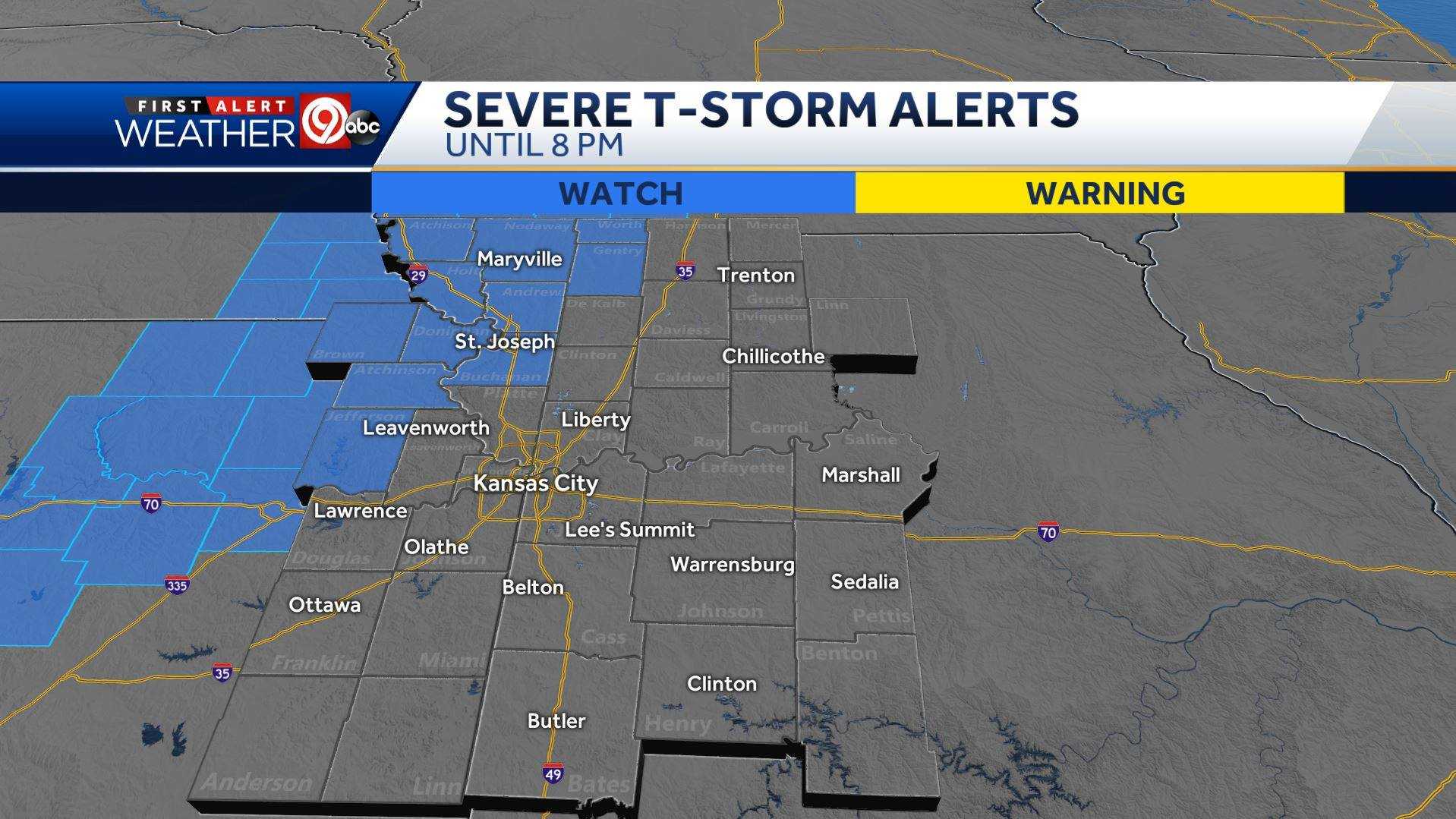 LIVE UPDATES: Severe Thunderstorm Watch Issued For Parts Of Viewing Area