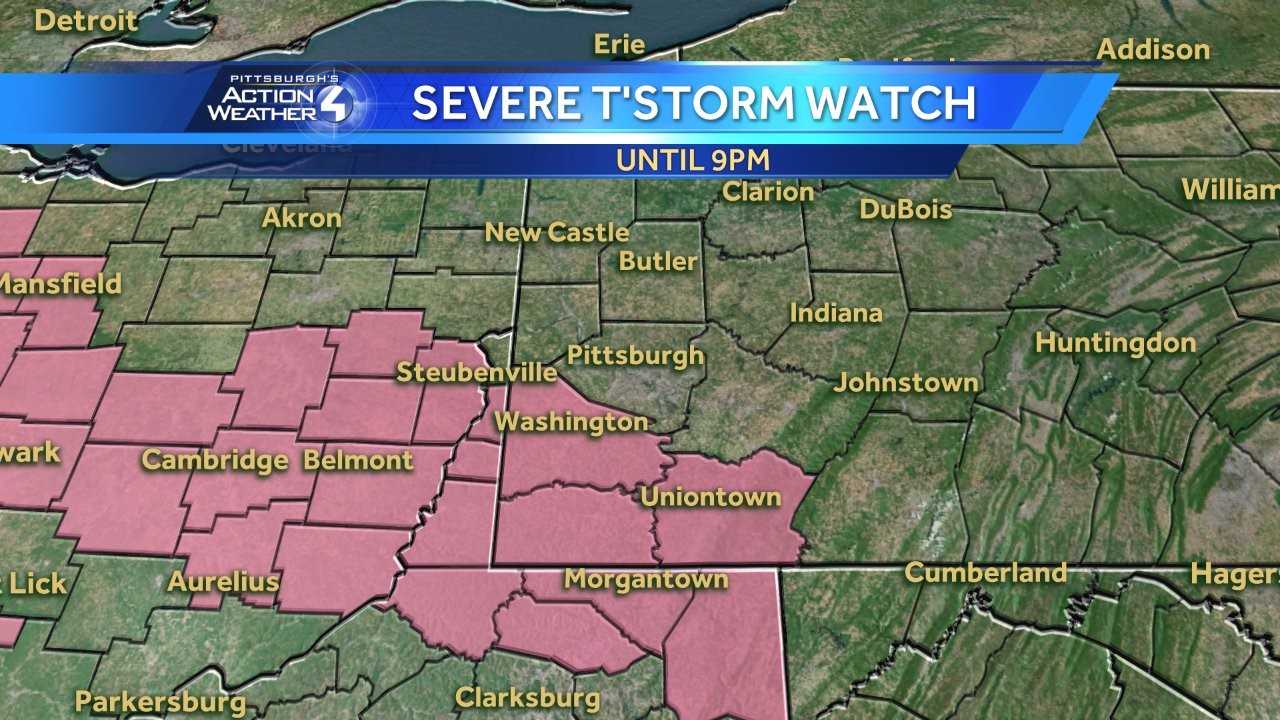 Strong thunderstorms possible into Friday evening