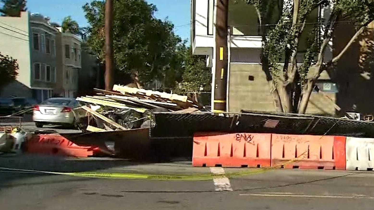 Pedestrians hit by falling debris, injured in San Francisco