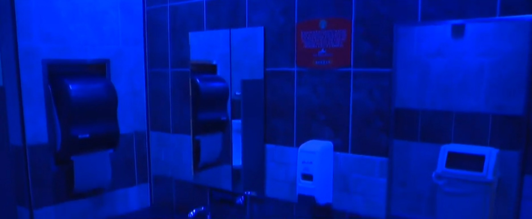Gas station installs lights in bathroom to prevent addicts from seeing their veins