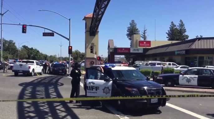 3 officers shot near Sacramento County motel; 2 people detained