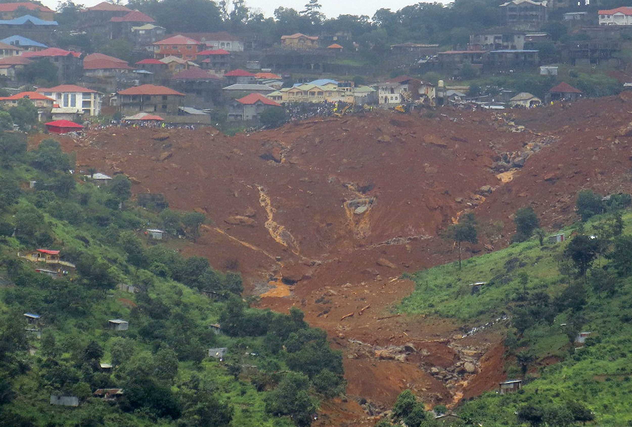 At least 300 dead, 600 missing after Sierra Leone mudslides 'swallowed entire communities'