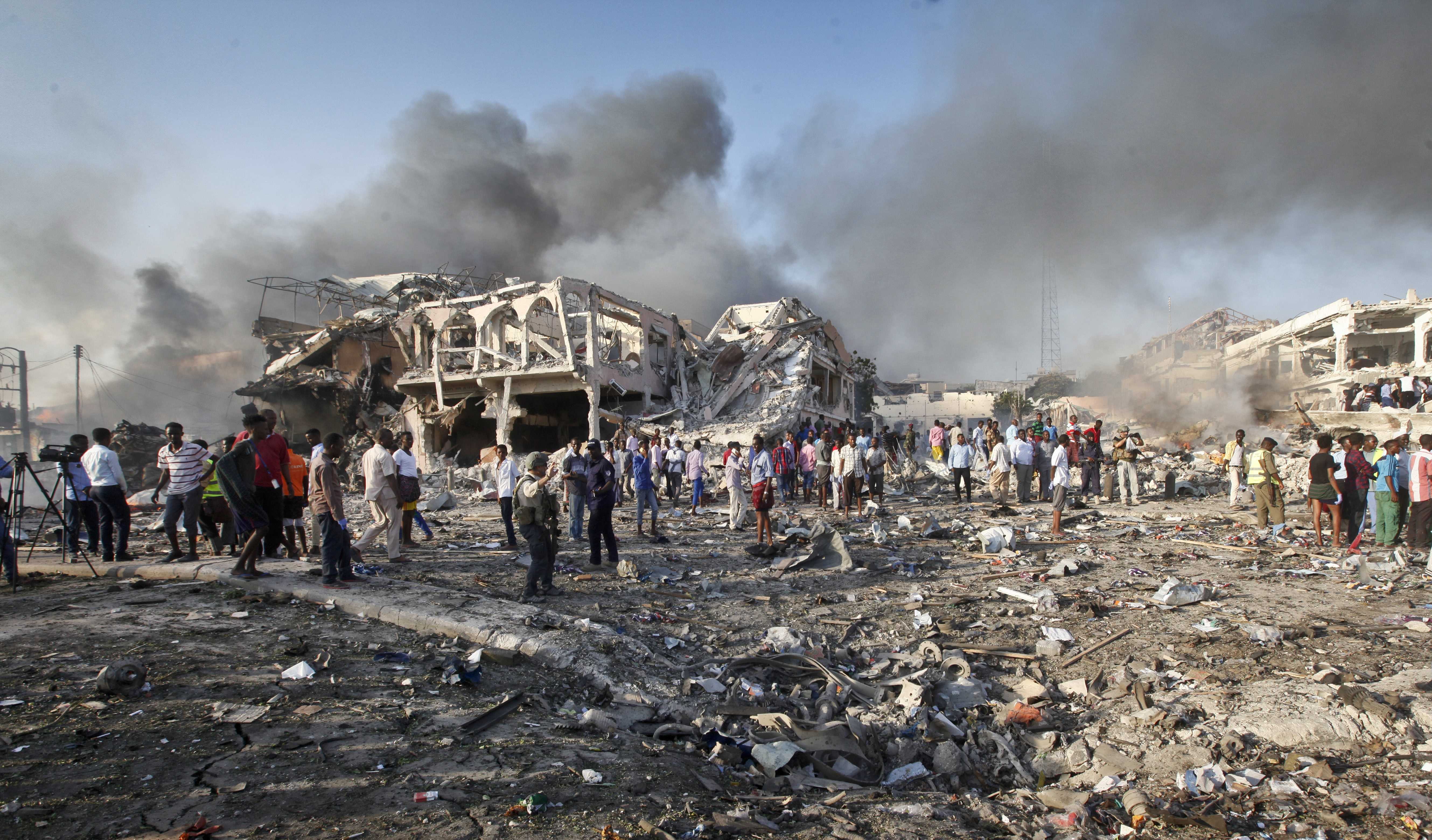 Bombing in Somalia’s capital leaves at least 276 dead