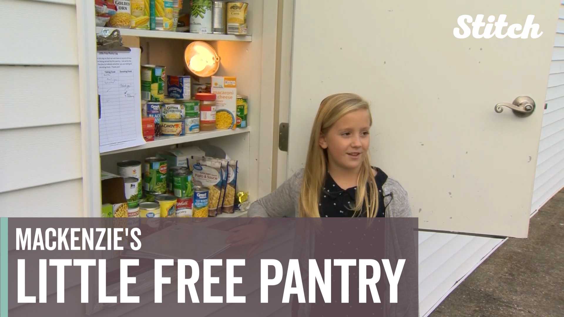 Fifth-grader opens 'Little Free Pantry' to help families in need