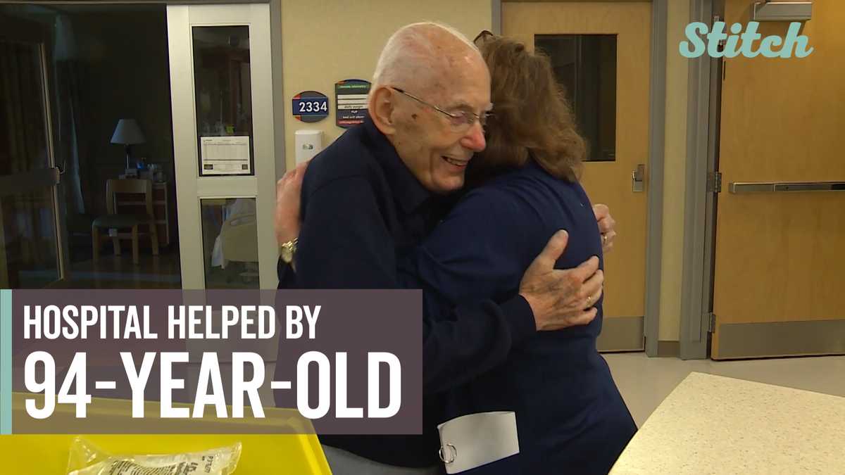 Image result for 94-year-old volunteer warms hearts at hospital