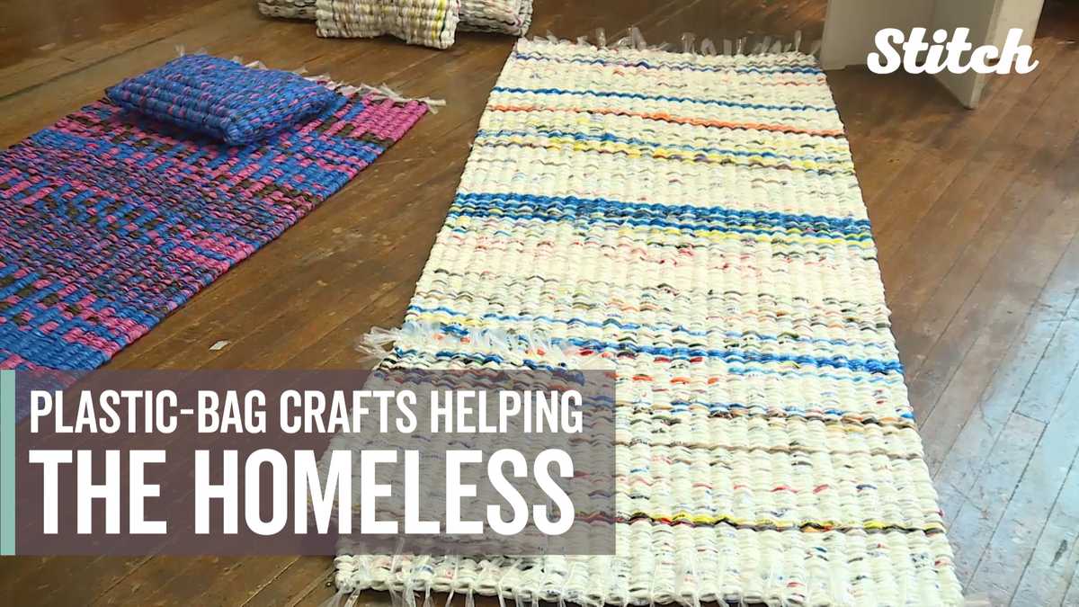 Image result for Grandma inspires people to reuse plastic bags to help homeless
